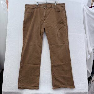 Mott & Bow Jeans Mens 40x32 (42x32) Brown Relaxed Straight Leg Stretch